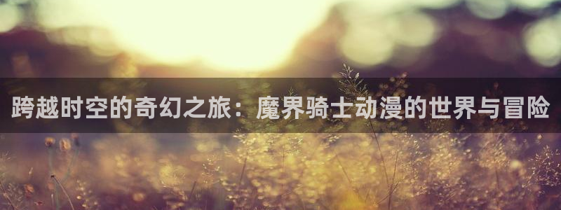 囧次元最新版：跨越时空的奇幻之旅：魔界骑士动漫的世界与冒险